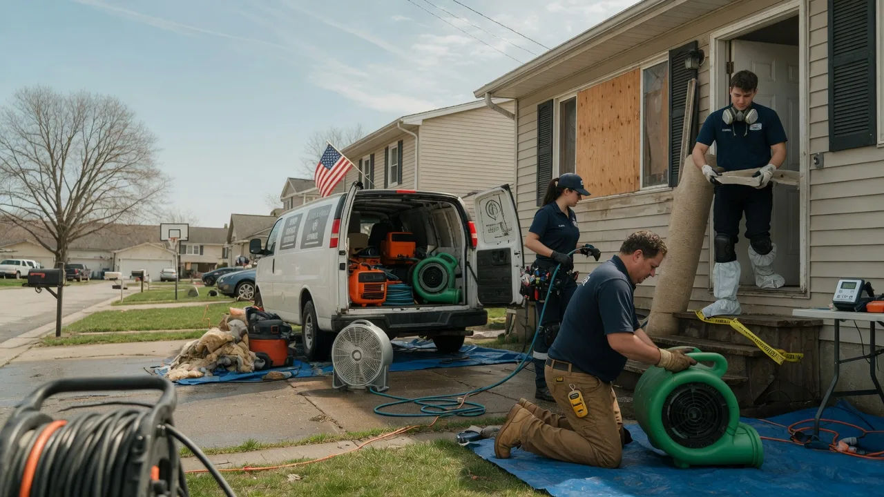 Water Damage Restoration in Stockton, IL near me